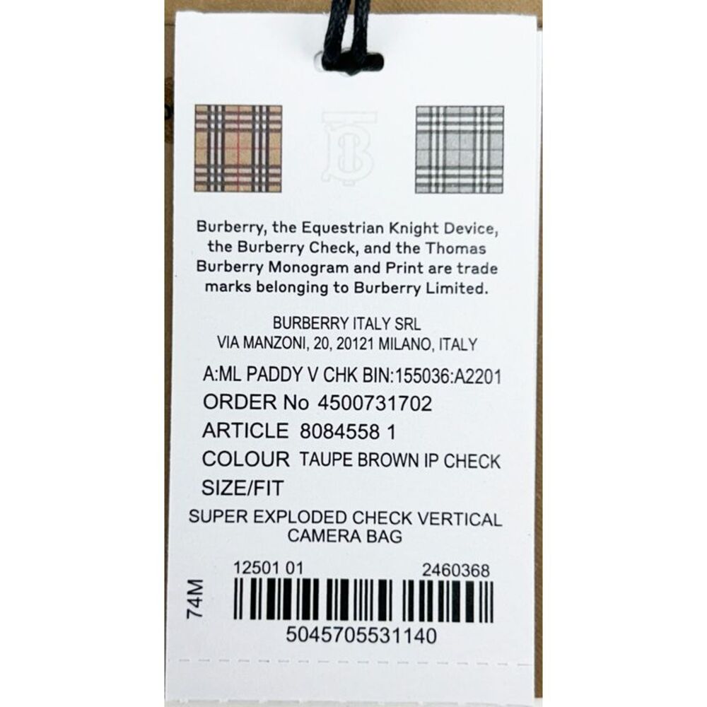 Burberry Burberry Paddy Check Crossbody Women's Bag - Picture 5 of 5